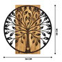 Wallity Zehre Accesorio Decorativo de Pared Negro y Nogal